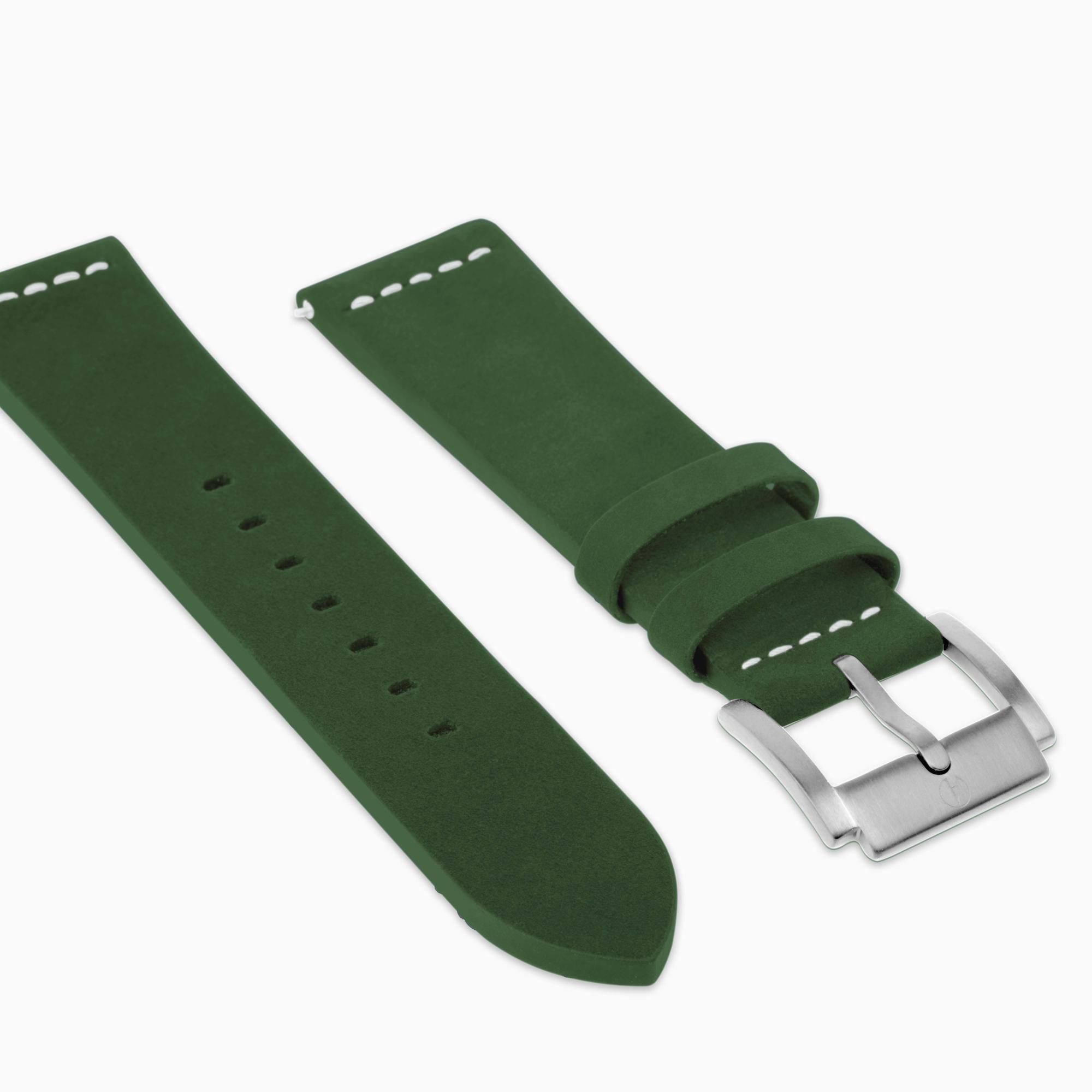 Accurist Aviation Men's Green Leather 22mm Strap